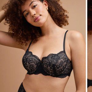 Third Love 24/7 Rose Pink Lace Balconette Bra Size 36G